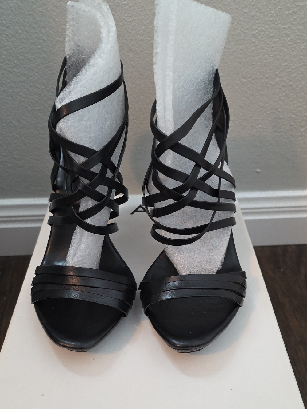 ALDO Macnamara Minimalist Strappy Heels Black Size 40 (US 9) Stiletto